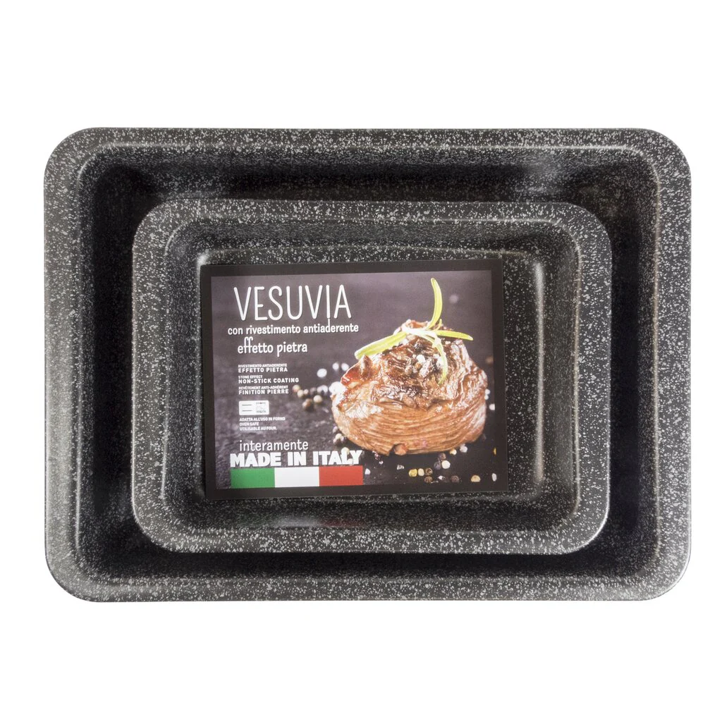 SET DI LASAGNERE 24X18 + 34X25 CM  ALLUFLON VESUVIA - Image 4