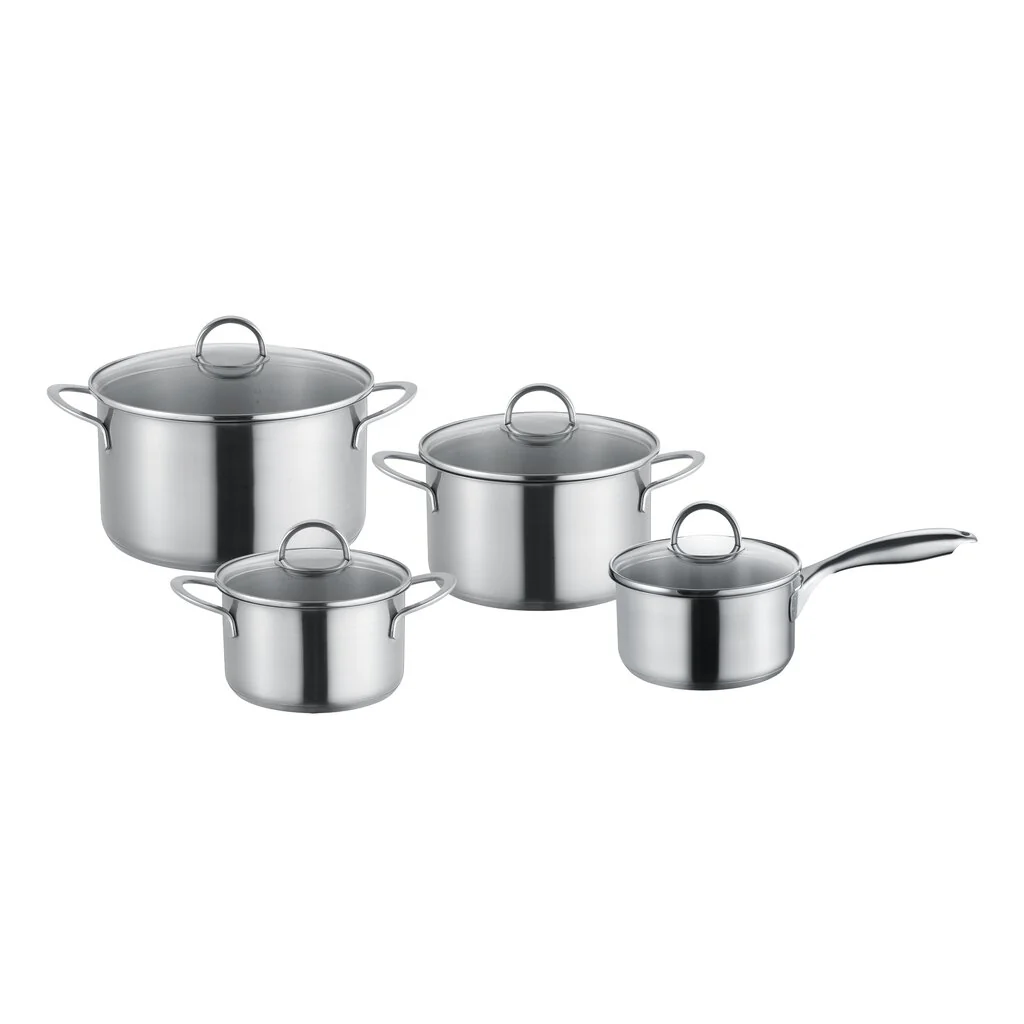 BATTERIA IN ACCIAIO INOX 4PZ BERNDES ROMA