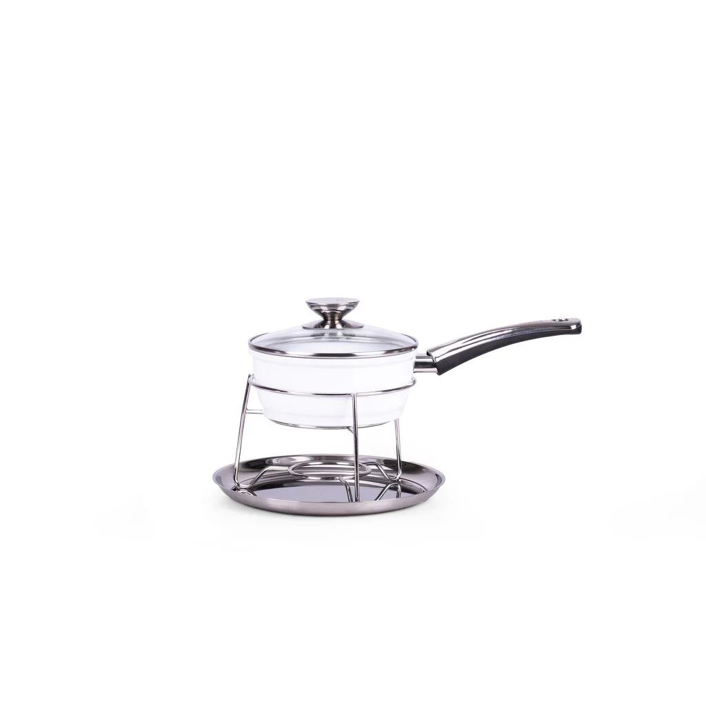 Berndes Set per Fonduta con casseruola bianca 18cm - Image 2