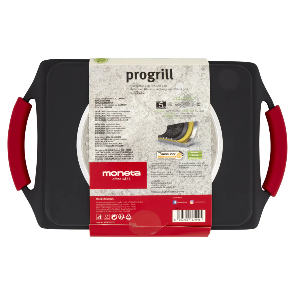 Moneta GRILL&PLANCHAS GRIGLIA RETTANGOLARE 35X22cm - Image 6