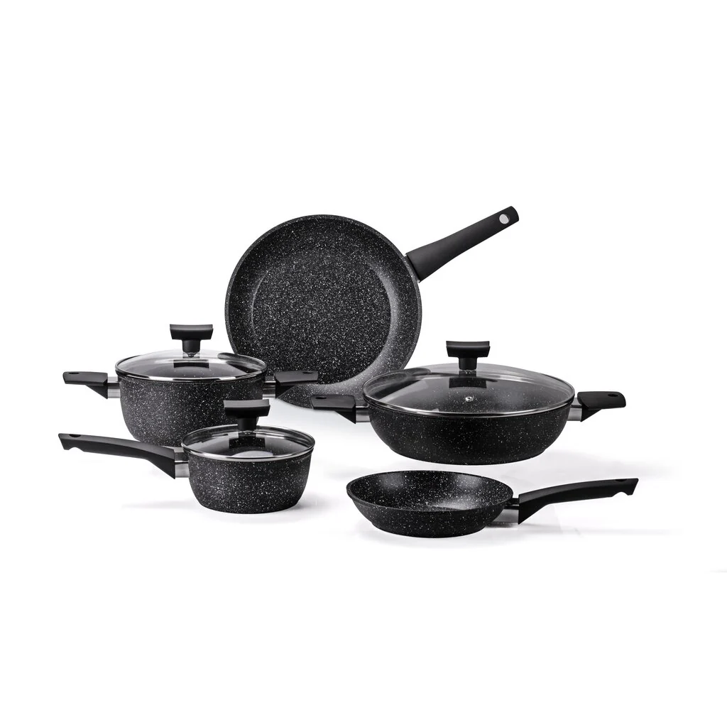 BATTERIA 8PZ MONETA MAGNOLIA STONE BLACK