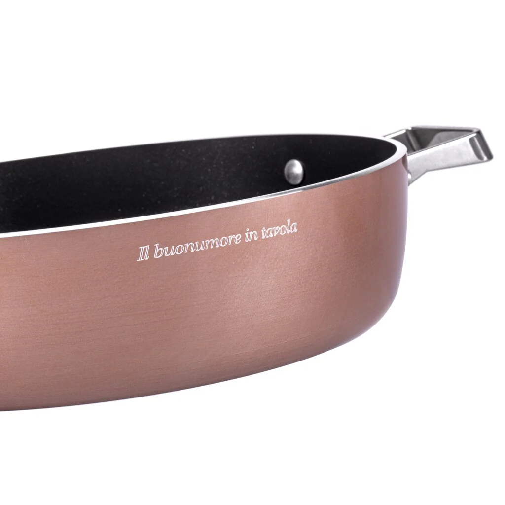 TEGAME 28CM CON COPERCHIO MONETA ROSE GOLD DIAMANT - Image 5