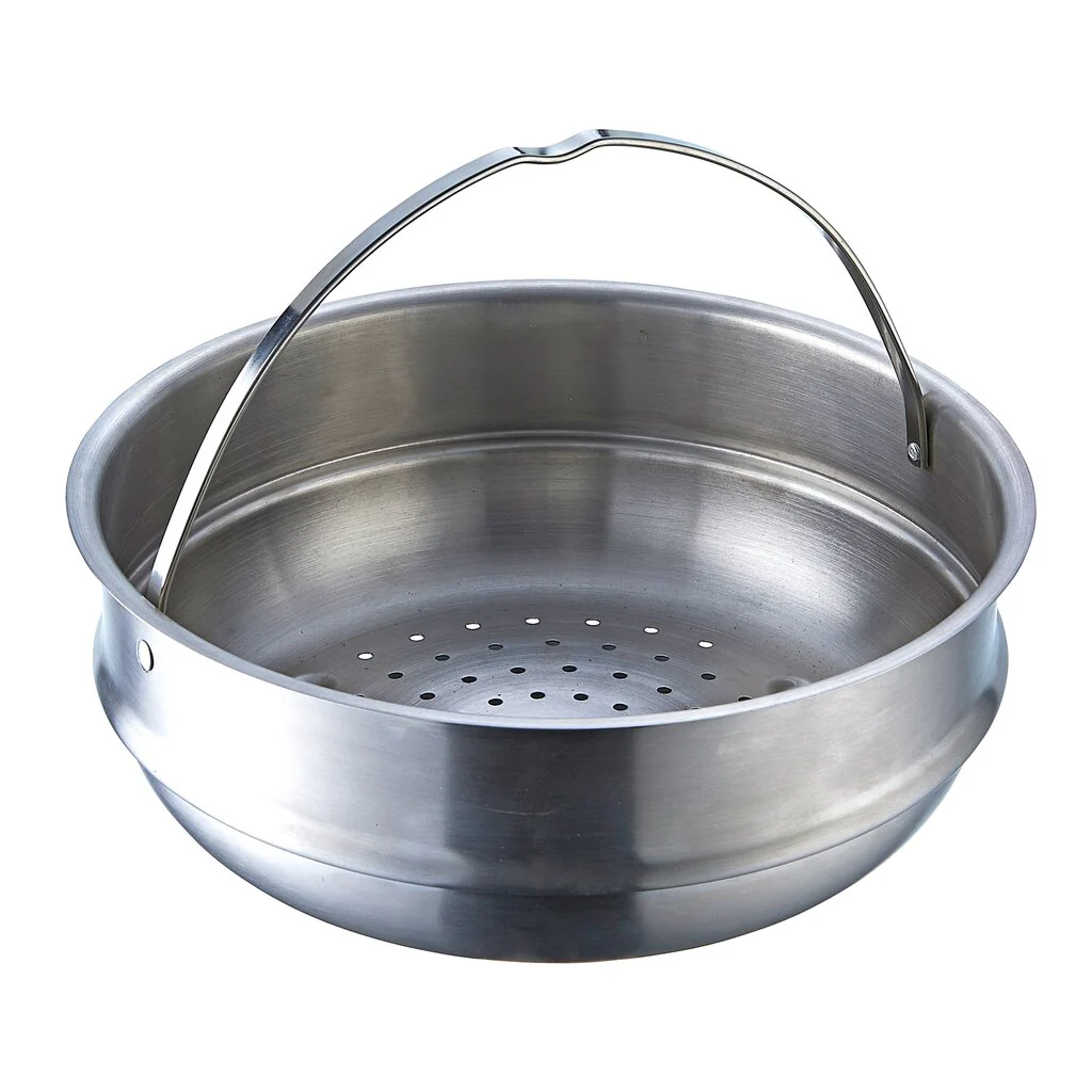 PENTOLA 24CM CON SCOLAPASTA E CESTELLO VAPORE MONETA ACCORDO INOX - Image 5